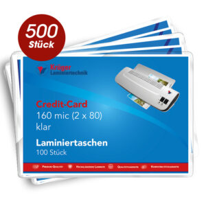 Laminarfolien Credit-Card 500