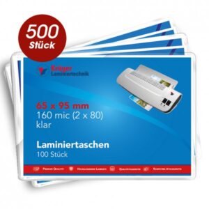 Laminierfolien 65 x 95 mm - 500 Folien