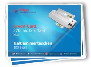 Kaltlaminierfolien Credit-Card 54 x 86 mm