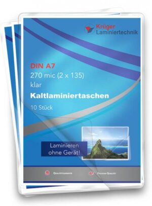 10 Kaltlaminierfolien DIN A7