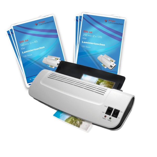 Laminiergerät bis A4 - Krüger 220 / 200 Folien A4 Laminiergerät bis A4 - Krüger 220 / 200 Folien A4